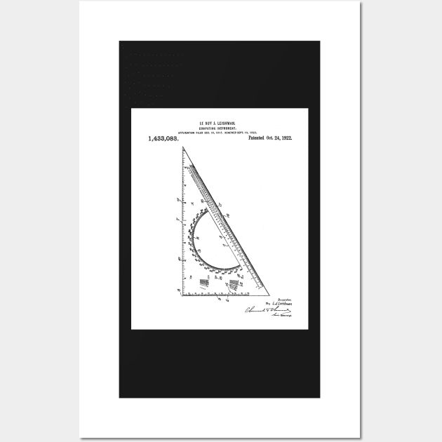 Architectural Engineer Patent - Graduation Office Art - White Wall Art by patentpress